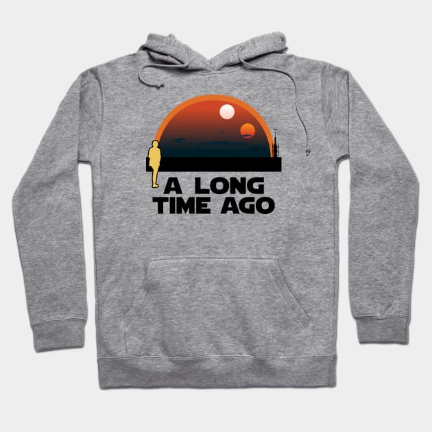 Binary Sunset - A Long Time Ago Hoodie by frankpepito